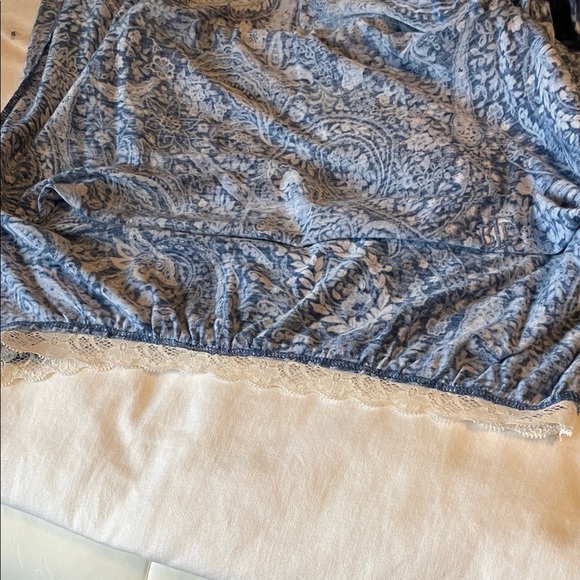 Lauren Ralph Lauren Blue Paisley Maxi Nightgown Size Medium - Picture 7 of 8